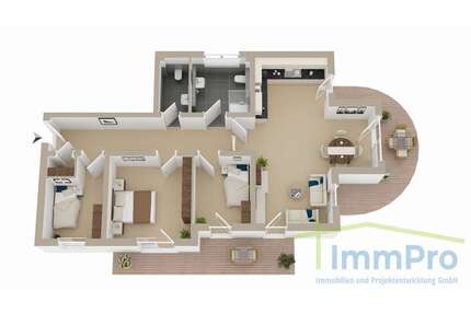 Wohnung zum Mieten in Ebhausen 1.290,00 € 121 m²