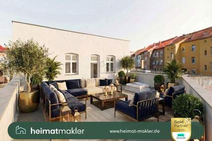 Hochwertige 4-Zimmer-Doppelhaushälfte mit 35m² Dachterrasse | Erstbezug nach Kernsanierung - Leipzig Lindenthal