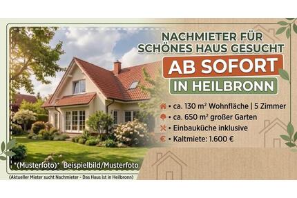 Schönes Einfamilienhaus in Heilbronn - Garten & EBK