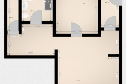 2-Raum Wohnung zu vermieten - 430,00&nbsp;EUR Kaltmiete, ca.&nbsp; 57,00&nbsp;m&sup2; in Delitzsch (PLZ: 04509)
