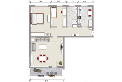 3 Zimmer EG Wohnung in Sachsenheim 80qm mit Balkon privat zu verkaufen