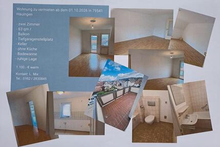 2-Zimmer-Wohnung in Hauingen mit Balkon und TG-Stellplatz - Lörrach Brombach