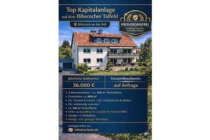 Mehrfamilienhaus im Biberacher Talfeld - Provisionsfrei - Biberach an der Riß