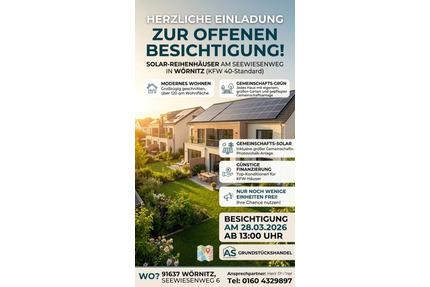 Erstbezug KFW 40 Haus - 1.450,00&nbsp;EUR Kaltmiete, ca.&nbsp; 121,00&nbsp;m&sup2; in Wörnitz (PLZ: 91637)