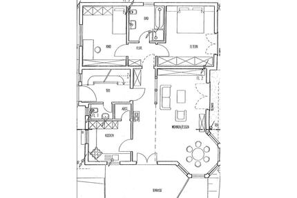 Sehr ruhige, große 3,5 Zimmer-Wohnung - Großerlach
