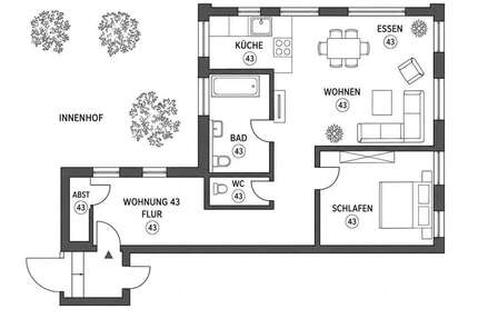 Wohnung zum Mieten in Albstadt-Tailfingen 695,00 € 83.84 m²