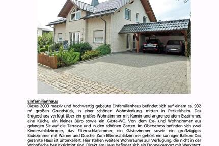 Einfamilienhaus in Peckelsheim - 350.000,00&nbsp;EUR Kaufpreis, ca.&nbsp; 196,00&nbsp;m&sup2; in Willebadessen (PLZ: 34439)