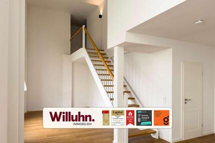 Großzügige Maisonette-Wohnung im Loftstil | Balkon | Fußbodenheizung | Einbauküche | HWR - Leipzig Nordost