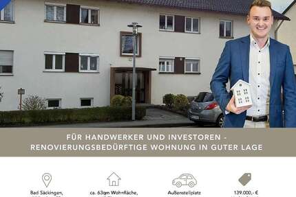 Wohnung zum Kaufen in Bad Säckingen 139.000,00 € 62.83 m²