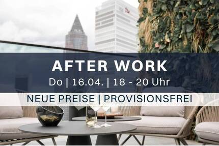 Hochwertige 2-Zimmer-Residence im EDEN Tower mit Rooftop & Concierge - Frankfurt am Main Gallus