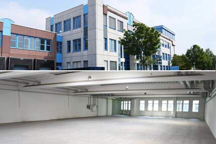 Freie Produktions-Lagerhalle mit Bürofl., 2 Rolltore, gr. Laderampe m. Scherbühne - Wiedemar