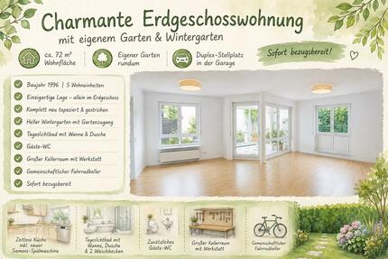 Charmante Erdgeschosswohnung mit Wintergarten&Garten - Leonberg
