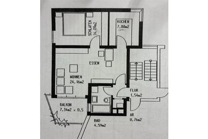 Zu vermieten 2-Zimmer Wohnung in der Nordstadt - Tuttlingen
