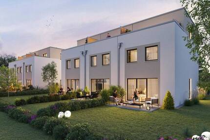 Neubau KfW-40-QNG Reihenendhaus in Dormagen - Garten & Keller