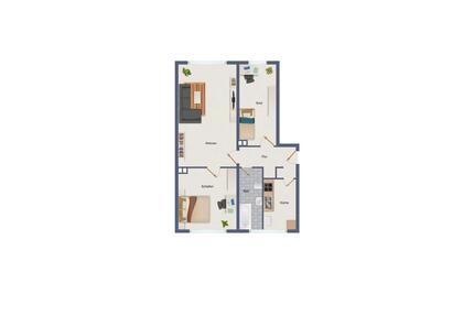 Schöne 3-Zimmer-Wohnung mit Gartennutzung - Blick über Debschwitz - Gera