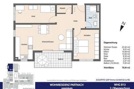 Wohnung zum Kaufen in Garmisch-Partenkirchen 749.000,00 € 79.6 m²