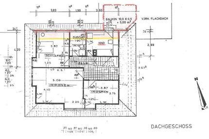Schöne 3-Zimmer DG-Wohnung mit EBK und Dachterrasse in Jeersdorf - Scheeßel