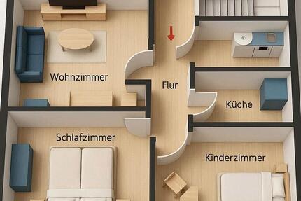 Kapitalanlage mit Rendite-Boost ab 2027 - 3 Zi WG, Groß Zimmern - Groß-Zimmern