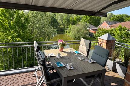 Moderne Wohnung mit großem Sonnenbalkon & Wasserblick - Oldenburg Alexandersfeld