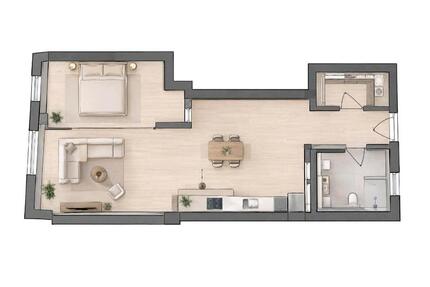 Eine 60 m² Wohnung in Kippenheim