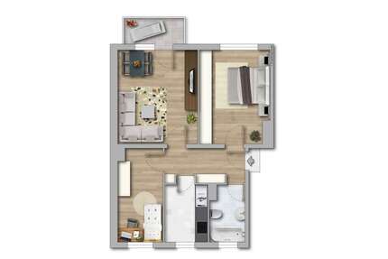 Wohnung zum Mieten in Merseburg 335,00 € 58.6 m²