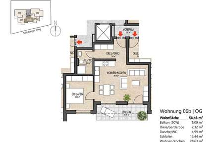 Wohnung zum Mieten in Hüttlingen 790,00 € 58.48 m²