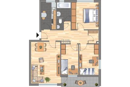 Demnächst verfügbar! 4-Zimmer-Wohnung in Kiel Mettenhof - Melsdorf