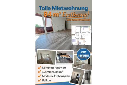 Attraktive, komplett renovierte 3-Zimmer-Wohnung mit 84 m² – Erst - Dillenburg Frohnhausen