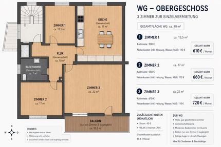 3 attraktive WG-Zimmer in Lö-Hauingen - ruhig, modern & hell - Lörrach Brombach
