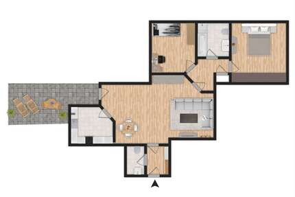 Wohnung zum Mieten in Würselen 840,00 € 94.53 m²
