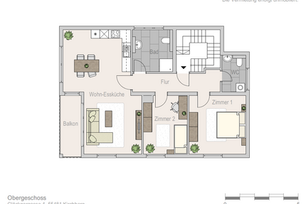 Wohnung zum Mieten in Kirchberg 695,00 € 84 m²