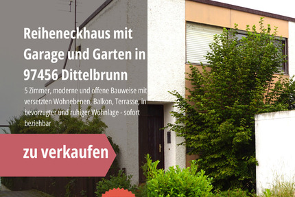 Familienfreundliches Reiheneckhaus in Top-Lage! - Dittelbrunn
