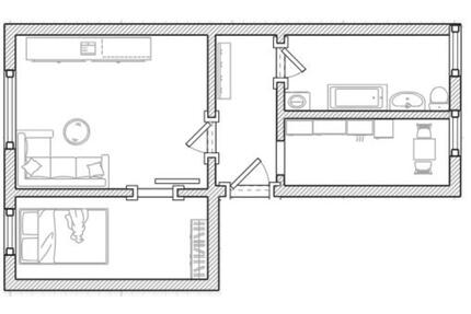ruhige und helle 2-Raumwohnung - 320,00&nbsp;EUR Kaltmiete, ca.&nbsp; 50,00&nbsp;m&sup2; in Prenzlau (PLZ: 17291)