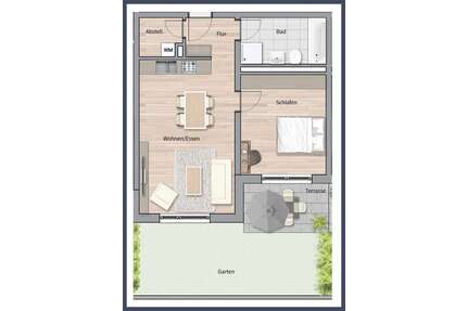 Wohnung zum Kaufen in Leinfelden-Echterdingen 349.000,00 € 56.81 m²
