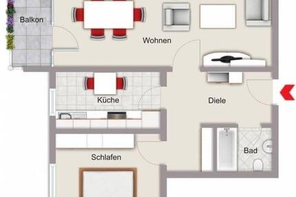 2 Zimmer 70qm Wohnung in Bensheim
