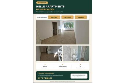 Apartments in Waiblingen – geeignet für Asylbewerber
