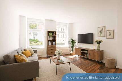 Viel Raum für Ideen: 4-Zimmer-Wohnung mit eigenem Garten - Wohnen und Arbeiten stilvoll vereint - Schwerin Feldstadt