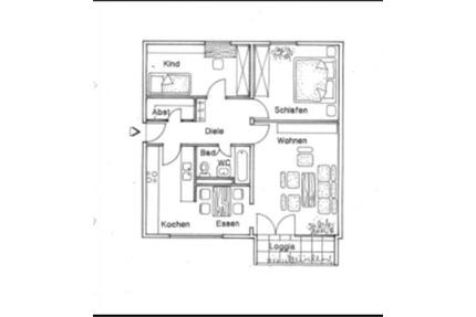 3 Zimmer Wohnung ab 01.04 - 1.000,00&nbsp;EUR Kaltmiete, ca.&nbsp; 80,00&nbsp;m&sup2; in Wiesloch (PLZ: 69168)