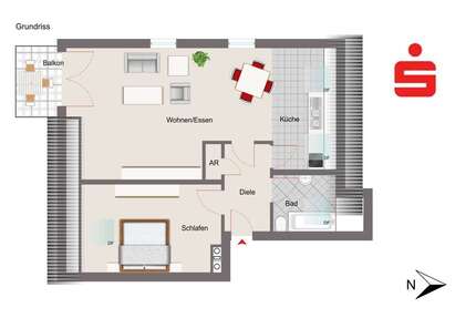 Wohnung zum Kaufen in Siegenburg 229.000,00 € 66 m²