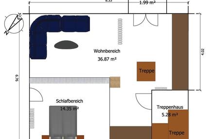 2 Zimmer Wohnung in Udert 57639 - Oberdreis