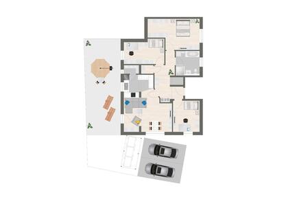 Neuwertige 4-Zimmer-Wohnung mit Garten in Gaimersheim - Freystadt