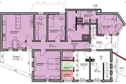 Wohnen & Arbeiten kombiniert: Gartenwohnung mit Studio - 114m² - Welschbillig