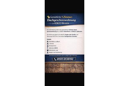 Schöne Dachgeschosswohnung in Birstein - Wächtersbach