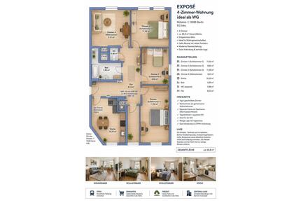 Mitarbeiterwohnung - 1.600,00&nbsp;EUR Kaltmiete, ca.&nbsp; 65,00&nbsp;m&sup2; in Berlin (PLZ: 13585) Spandau