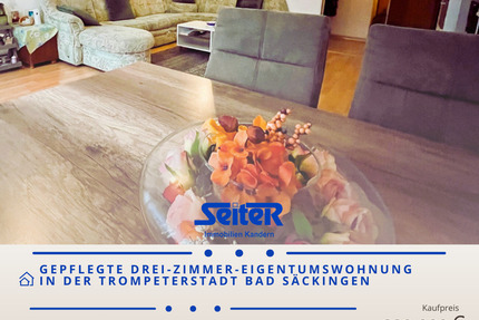 Gepflegte Drei-Zimmer-Wohnung in Bad Säckingen - ruhig und doch zentral