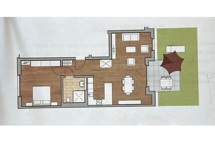 Kapitalanlage:Vermietete 2-Zi.-EG-Wohnung mit Garten&Stellplatz - Emmendingen