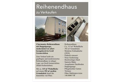 Reihenendhaus in Groß Germersleben - Oschersleben (Bode)
