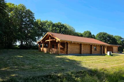 Haus Einfamilienhaus Bungalow Holzhaus Blockhaus Veranda Fullwood - Bremervörde