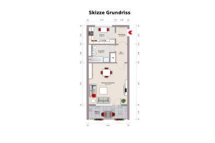 Modernisierte 1,5-Zimmer-Wohnung - Pforzheim Dillweißenstein