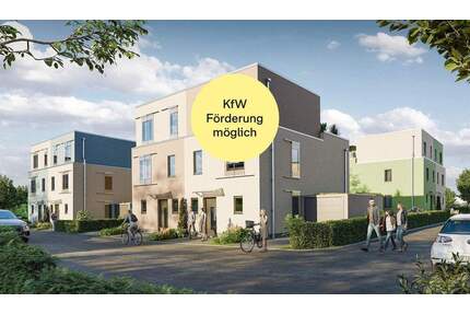 Bezugsfertige Doppelhaushälfte mit Garten und Dachterrasse im Effizienzhaus-Standard 55 - Langen